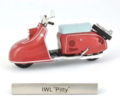 Diecast Model Bike Motorcycle European Collection IWL "Pitty" Roller East Germany 1/24 scale