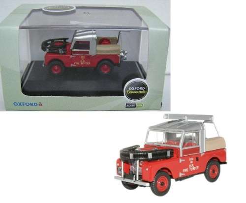 Oxford Diecast Model Car LAN188015 Land Rover 88 " inch British Rail Fire 1/76 OO railway scale new