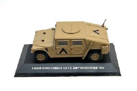 DeAgostini Diecast Model Military Hummer Humvee Closed Command Car US Army Desert Storm 1991 1/43 sc
