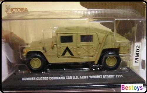 DeAgostini Diecast Model Military Hummer Humvee Closed Command Car US Army Desert Storm 1991 1/43 sc