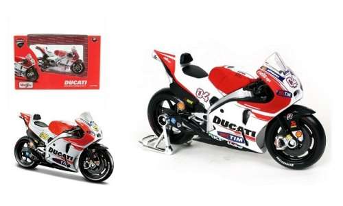 Maisto Diecast Model Motorcycle Bike MotoGP Ducati Desmosedici Dovisioso No 4 GP 2015 "TIM" 1/18 sca
