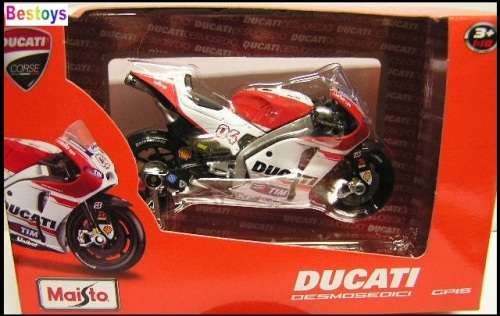 Maisto Diecast Model Motorcycle Bike MotoGP Ducati Desmosedici Dovisioso No 4 GP 2015 "TIM" 1/18 sca