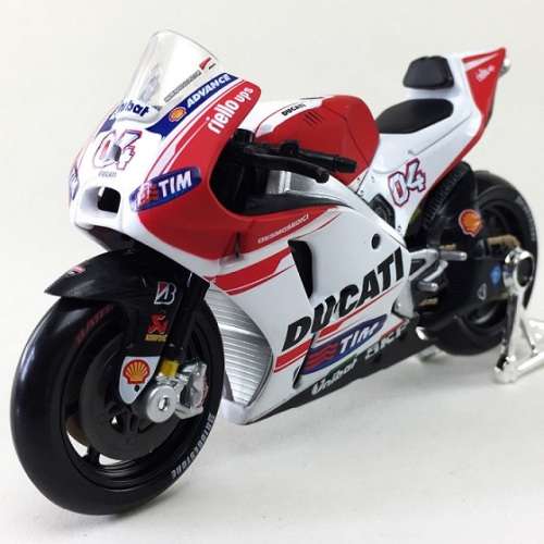 Maisto Diecast Model Motorcycle Bike MotoGP Ducati Desmosedici Dovisioso No 4 GP 2015 "TIM" 1/18 sca