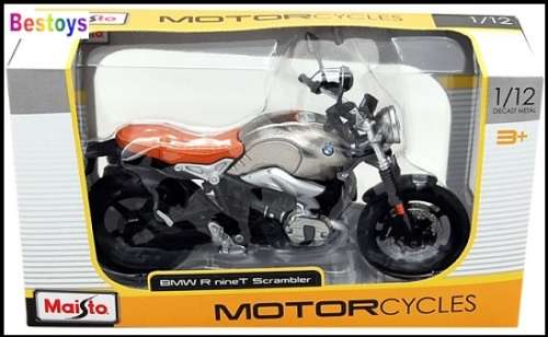Maisto Diecast Model Motorbike Bike BMW R NineT Scrambler 1/12 scale new in pack