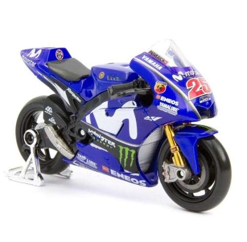Maisto Diecast Model Motorcycle Bike Moto GP Yamaha GP 18 No 25 Vinales 1/18 scale new in pack