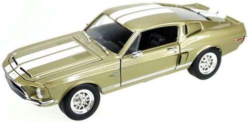 Road Signature Yatming Diecast Model Car 92168 Ford Mustang Shelby GT 500 GT500 KR 1968 1/18 scale