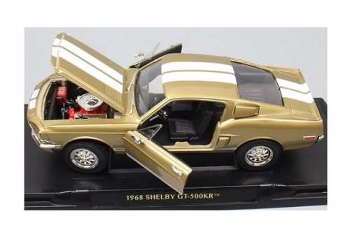 Road Signature Yatming Diecast Model Car 92168 Ford Mustang Shelby GT 500 GT500 KR 1968 1/18 scale