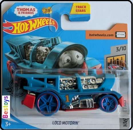 Hotwheels Hot Wheels Diecast Model Car 2020 125 / 250 Loco Motorin' Thomas Train No 1 new in pack