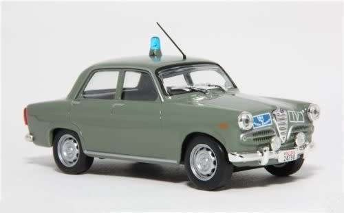 Diecast Model Car Police Collection Alfa Romeo Giulietta Italy "Polizia" 1/43 scale new in pack