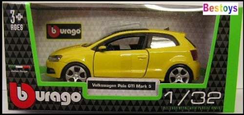 Burago Diecast Model Car VW Volkswagen Polo GTi MK V MK5 1/32 scale new in pack