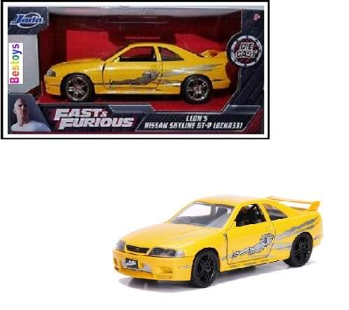 JADA Diecast Model Car Nissan Skyline GT-R R33 Leon Fast & Furious Movie Film TV 1/32 scale new