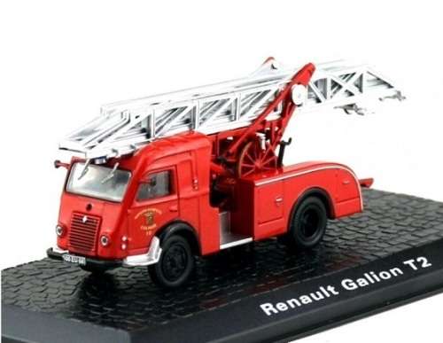 Atlas Diecast Model Fire Engine Truck Collection Renault Galion T 2 T2 Ladder Unit 1/72 OO railway s