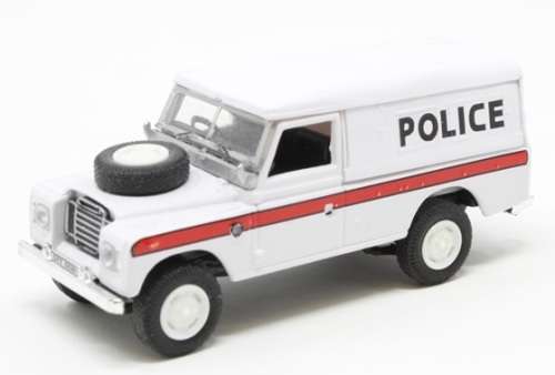 Cararama Hongwell Diecast Model Car Land Rover Series III 3 109" inch Hardtop "Police" 1/72 OO rail
