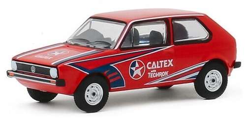 Greenlight Diecast Model Car Exclusive VW Volkswagen Golf MK 1 MK1 1975 "Caltex" 1/64 scale new