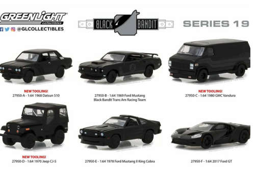 Greenlight Diecast Model Car Black Bandit Datsun 510 1968 1/64 scale new in pack