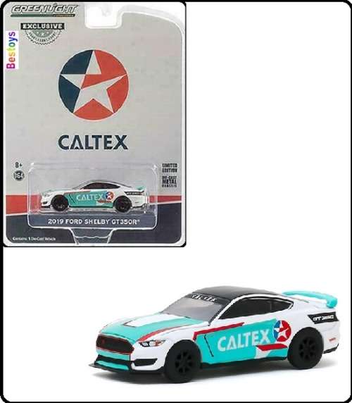 Greenlight Diecast Model Car Exclusive Ford Mustang Shelby GT 350R 2019 "Caltex" 1/64 scale new