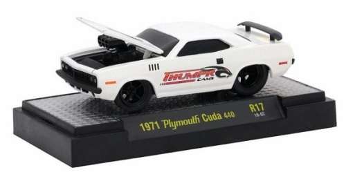 Castline M2 Diecast Model Car Ground Pounders Plymouth Cuda 440 1971 "Thumpr Cams" 1/64 scale new