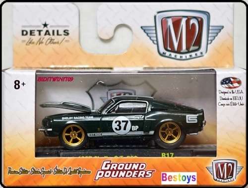 Castline M2 Diecast Model Car Ground Pounders Ford Mustang Shelby GT 500 1967 1/64 scale new in pack