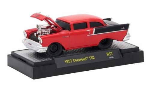 Castline M2 Diecast Model Car Ground Pounders Chevy Chevrolet 150 1957 1/64 scale new in pack