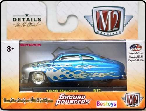 Castline M2 Diecast Model Car Ground Pounders Mercury 1949 1/64 scale new in pack
