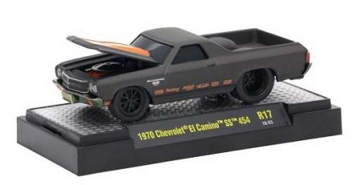 Castline M2 Diecast Model Car Ground Pounders Chevy Chevrolet El Camino SS 454 1970 "Holley" 1/64 sc