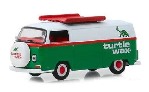 Greenlight Diecast Model Car Running on Empty VW Volkswagen Kombi T 2 T2 Panelvan 1972 "Turtle Wax"