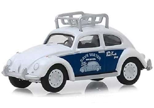 Greenlight Diecast Model Car Busted Knuckle Garage VW Volkswagen Classic Beetle "Save Water" 1/64 sc