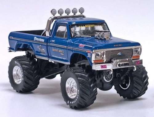 Greenlight Diecast Model Car Exclusive Ford F 250 F250 1974 Monster Truck Original Bigfoot 1/64 scal