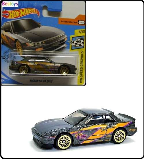 Hotwheels Hot Wheels Diecast Model Car 2020 111 / 250 Nissan Silvia S 13 S13 Speed Graphics 1/64 sca