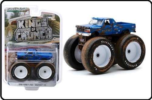Greenlight Diecast Model Car Kings of Crunch Monster Trucks Ford F 250 F250 1996 "Bigfoot" No 5 1/64
