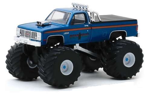 Greenlight Diecast Model Car Kings of Crunch Monster GMC High Sierra 2500 1985 "Bear Foot" 1/64 scal