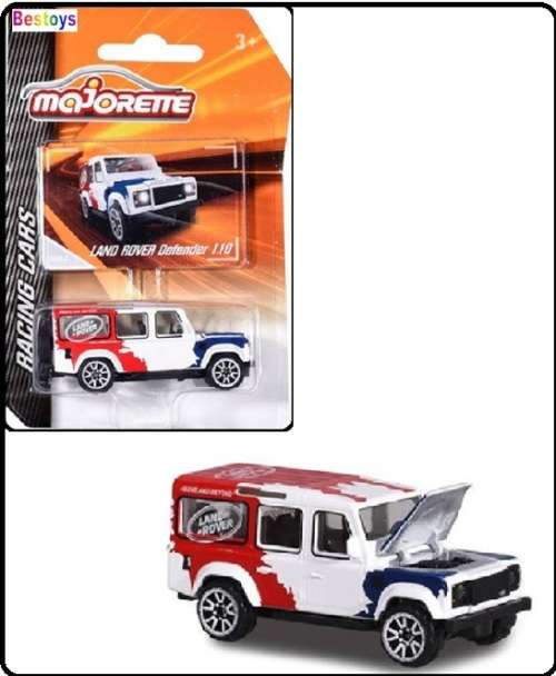 Majorette Diecast Model Car Racing Land Rover Defender 110 1/64 scale new in pack