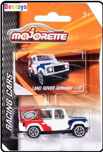 Majorette Diecast Model Car Racing Land Rover Defender 110 1/64 scale new in pack