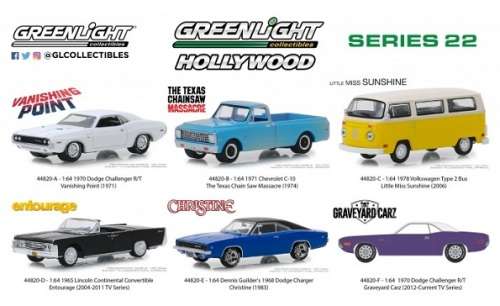 Greenlight Diecast Model Car Hollywood VW Volkswagen Kombi T 2 T2 Bus 1978 Little Miss Sunshine Movi