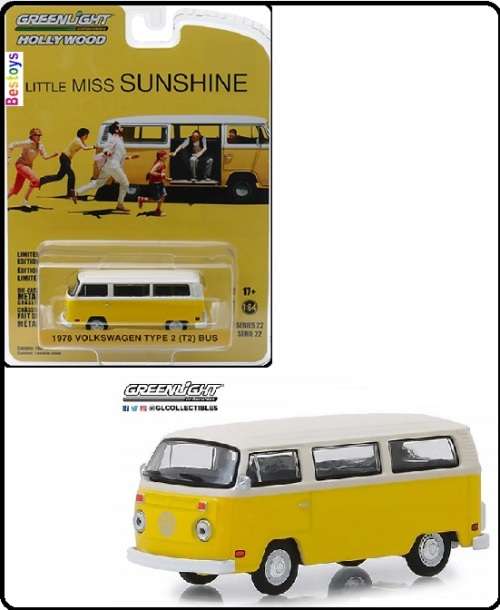 Greenlight Diecast Model Car Hollywood VW Volkswagen Kombi T 2 T2 Bus 1978 Little Miss Sunshine Movi