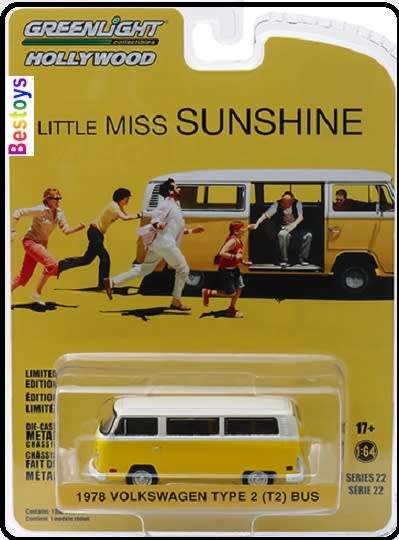 Greenlight Diecast Model Car Hollywood VW Volkswagen Kombi T 2 T2 Bus 1978 Little Miss Sunshine Movi