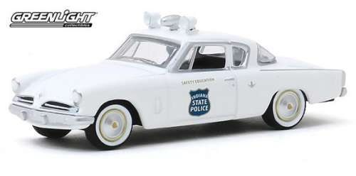 Greenlight Diecast Model Car Hot Pursuit Series Studebaker Commander Coupe 1953 "Indiana State Polic