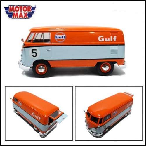 Motormax Motor Max Diecast Model Car 79649 VW Volkswagen Kombi T 1 T1 Panelvan Delivery "Gulf" No 5