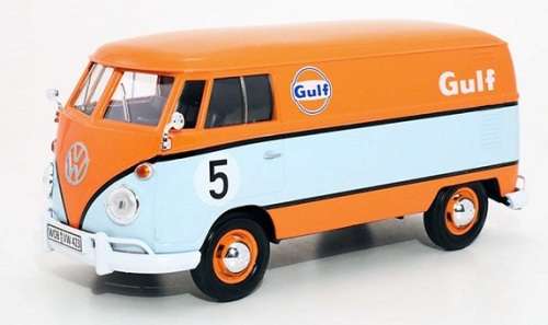 Motormax Motor Max Diecast Model Car 79649 VW Volkswagen Kombi T 1 T1 Panelvan Delivery "Gulf" No 5