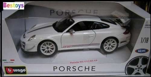 Burago Diecast Model Car 11036 Porsche 911 GT3 GT 3 RS 4.0 1/18 scale new in pack