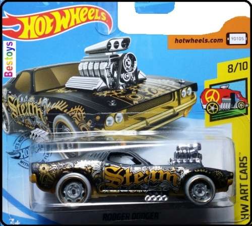 Hotwheels Hot Wheels Diecast Model Car 2020 67 / 250 Rodger Dodger Art Cars 1/64 scale new in pack