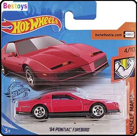 Hotwheels Hot Wheels Diecast Model Car 2020 224 / 250 Pontiac Firebird 1984 Muscle Mania 1/64 scale