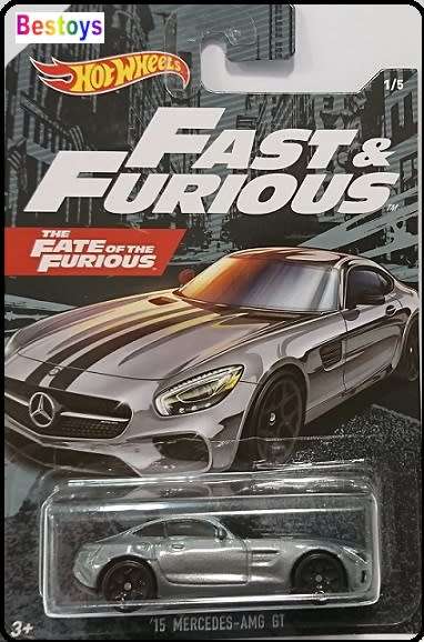 Hotwheels Hot Wheels Diecast Model Car Set 5 pce Fast & Furious Movie TV Mercedes Nissan McLaren For