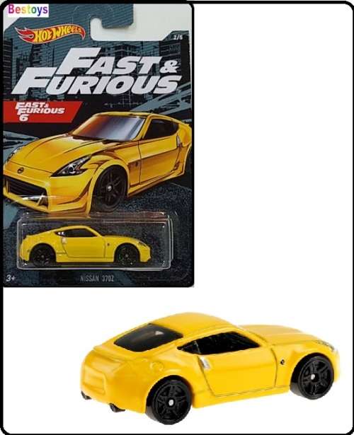 Hotwheels Hot Wheels Diecast Model Car Fast & Furious Movie Film TV Nissan 370 Z 370Z F&F 6 1/64 sca