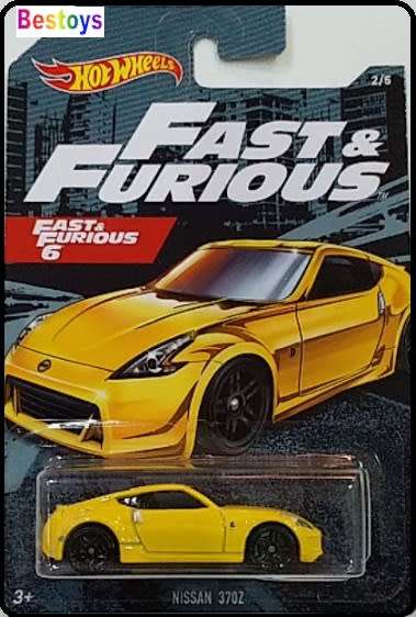 Hotwheels Hot Wheels Diecast Model Car Fast & Furious Movie Film TV Nissan 370 Z 370Z F&F 6 1/64 sca