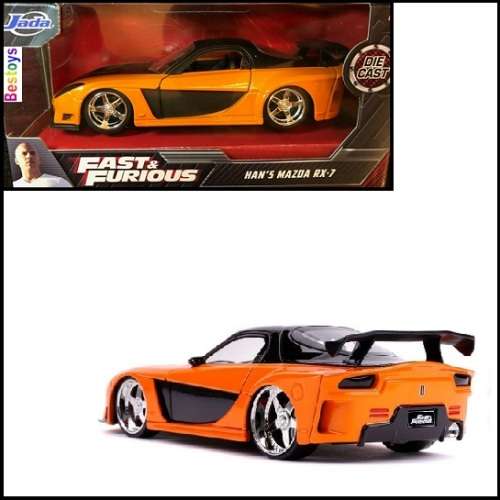 JADA Diecast Model Car Mazda RX 7 RX7 Han Fast & Furious Movie Film TV 1/32 scale