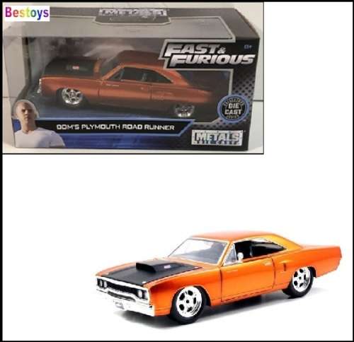 JADA Diecast Model Car Plymouth Road Runner Dom Fast & Furious Movie Film TV 1/32 scale new