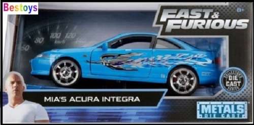 JADA Diecast Model Car Honda Acura Integra Mia Fast & Furious Movie Film 1/24 scale new