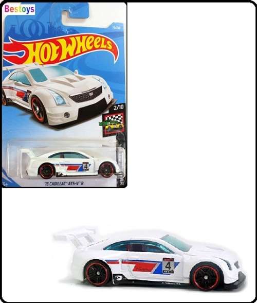 Hotwheels Hot Wheels Diecast Model Car 2018 75 / 250  Cadillac ATS-V R 2016 No 4 Race Day 1/64 scale