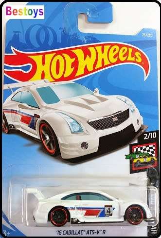 Hotwheels Hot Wheels Diecast Model Car 2018 75 / 250  Cadillac ATS-V R 2016 No 4 Race Day 1/64 scale